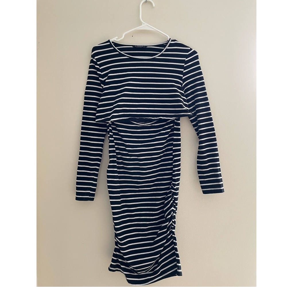 Shein Striped Cut Out Dress